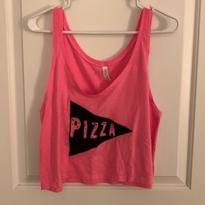 Pink Pizza Crop Top
